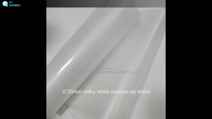 Natural translucent pp sheet