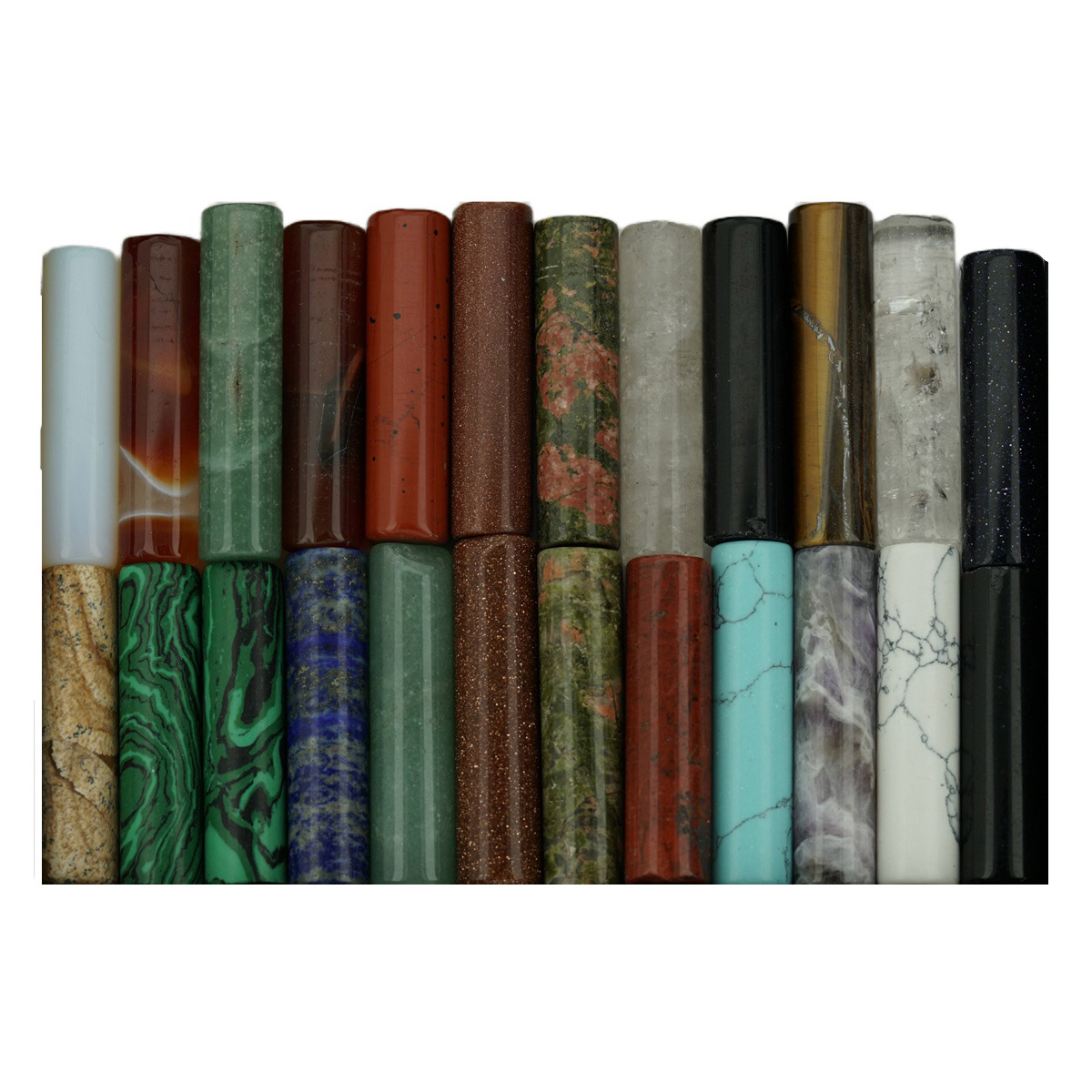 Gemstone Cylinder 10x40mm (1)