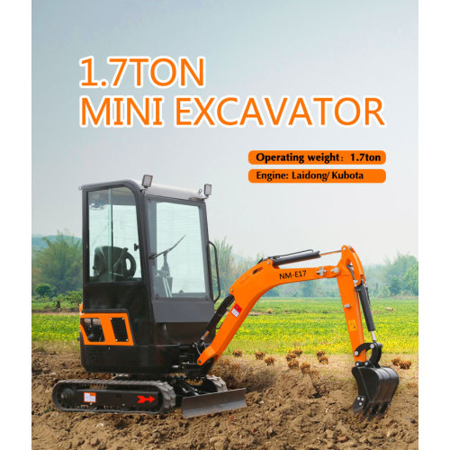 1.7ton crawler excavator dengan teksi