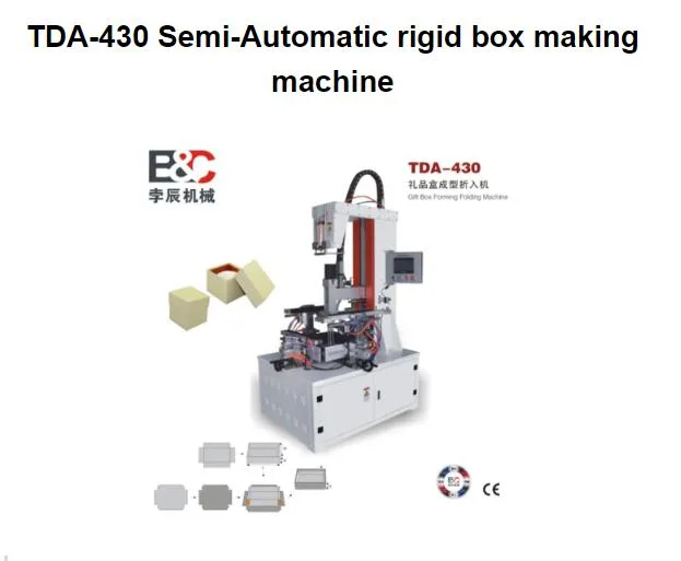 TDA 430 เครื่องทำกล่องกึ่งอัตโนมัติแบบกึ่งอัตโนมัติ/เครื่องทำกล่องลูกฟูก