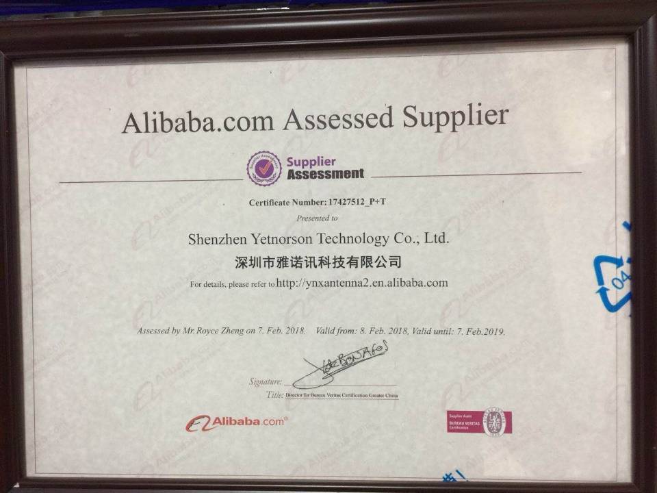 Alibaba.com Assessed Supplier