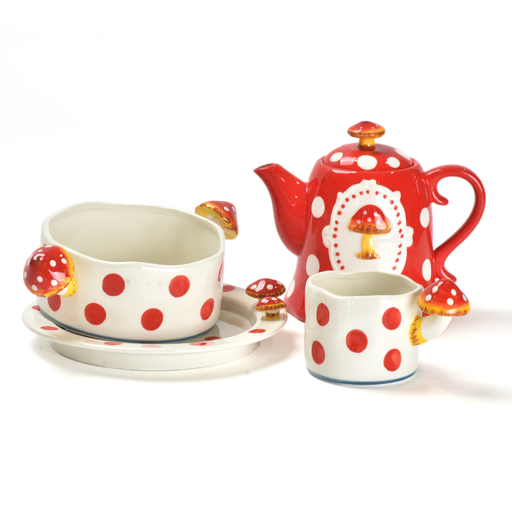 Decoratie servies set rijst salade bord keramische theekop sets keramisch servies eidia 3d champignon servies keramische diner set