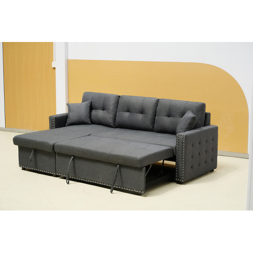 Sofa Bed With Nail Storage Chaise