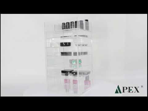 Acrylic 7 layer makeup organizer cosmetic lipstick storage