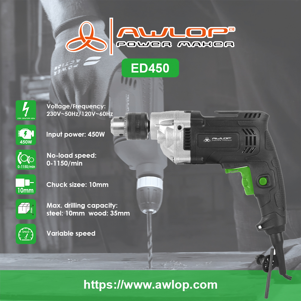 ED450 Portable Electric Drill 450W