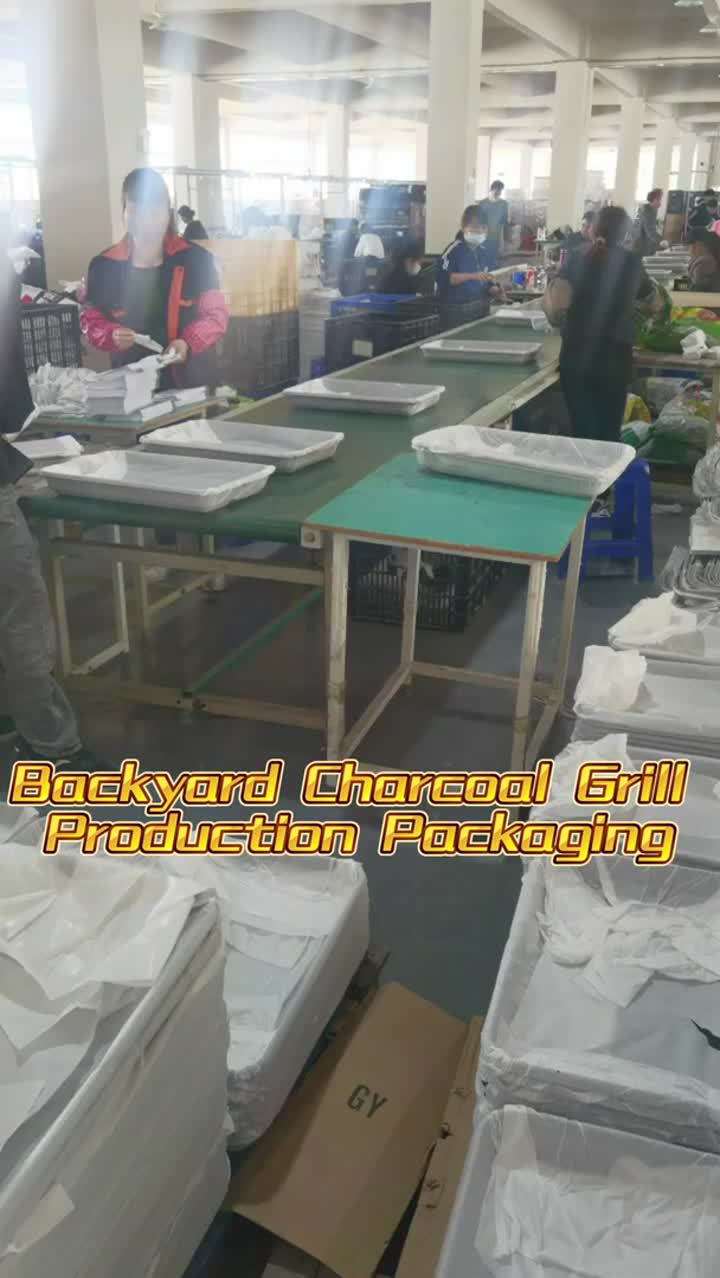 Real Packaging of Backyard charcoal grill