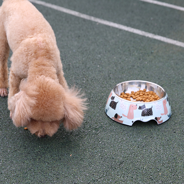 Custom OEM/ODM Pet Supplier Pet Feeding Dog Bowl Melamine Pet Food Bowl