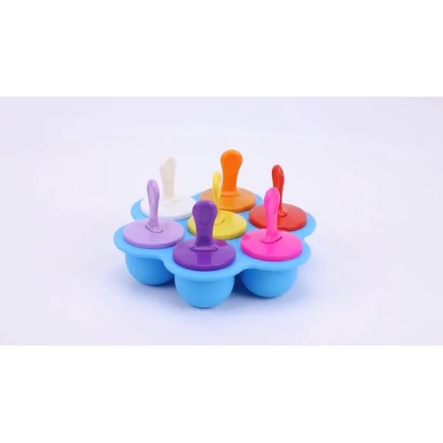 Baby Food Freezer Trays With Lid Silicone Ice Cube Popsicle Molds With 7 Ice Pop Sticks Egg Bites Molds - Buy Baby Food Freezer Trays,Ice Mini Silicone Popsicle Mould,Ice Cube Tray Mold Product on Alibaba.com1