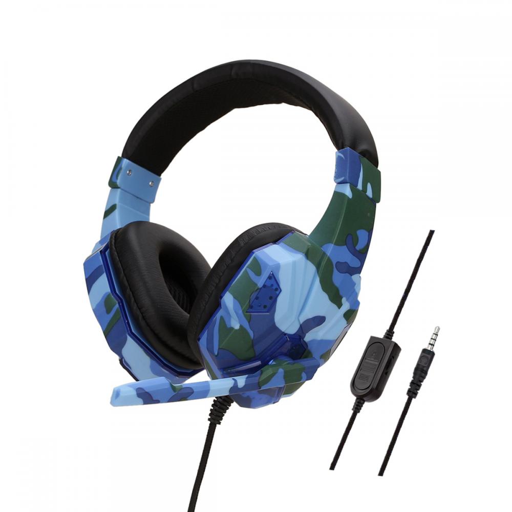 Headphone dengan mikrofon LED untuk komputer 6 Headphones With Led Mic For Computer 6