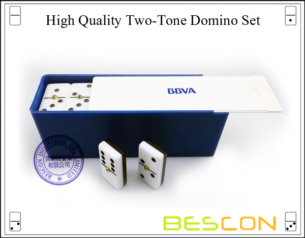 High Quality Two-Tone Domino Set