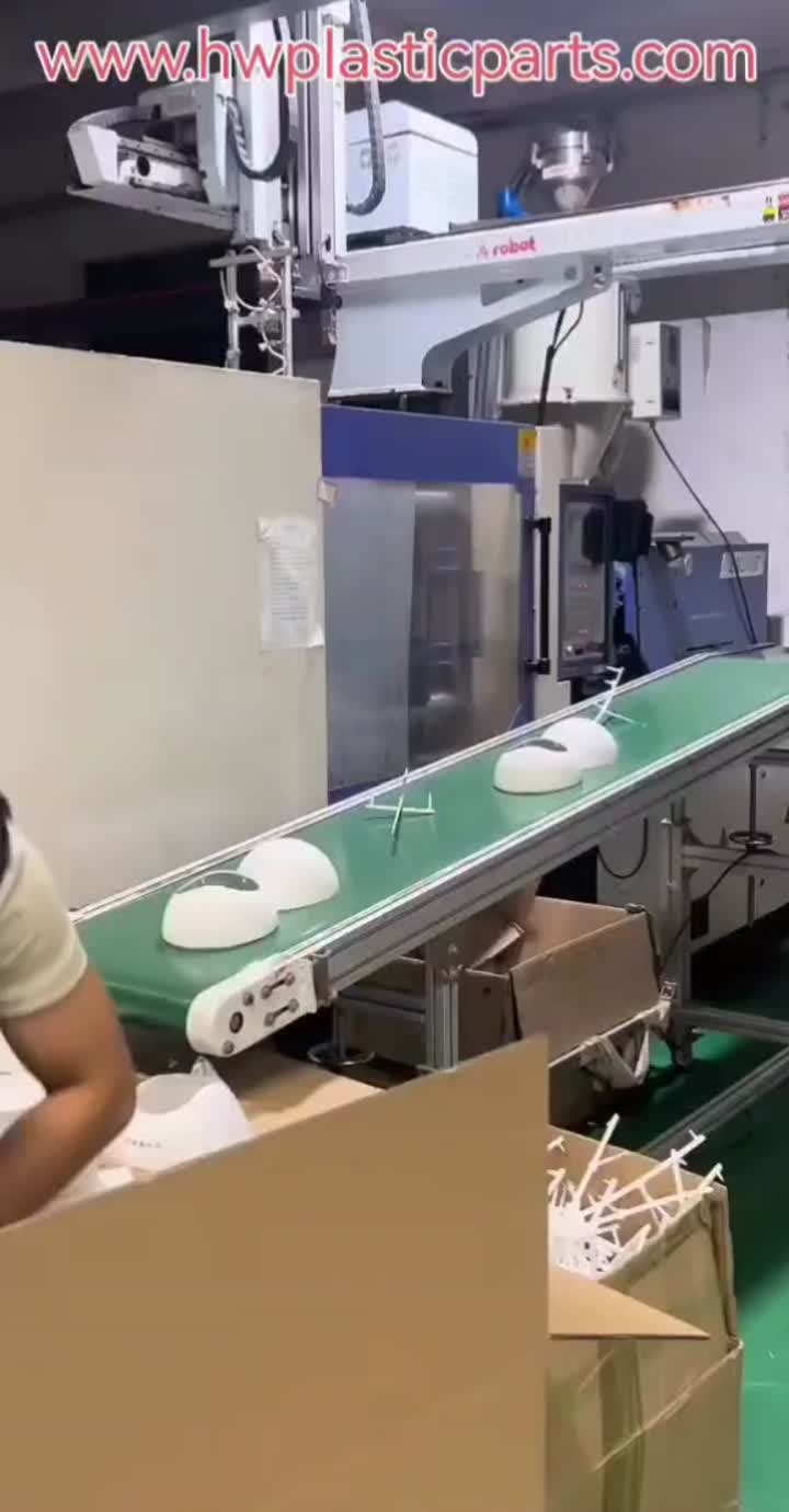 White injection molding parts