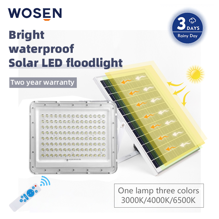 60W waterproof solar flood light