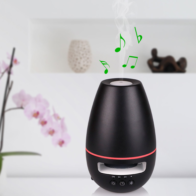 Speaker Musik 120ml Bluebooth Aroma Esensial Oil Diffuser-15