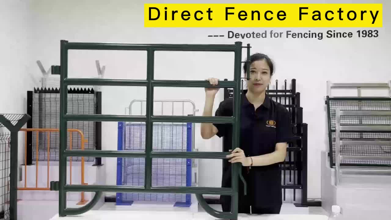 New design welded galvanized pipe horse paddock round yard fence panel and gates for farm1