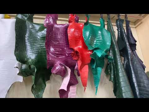 Eco-Friendly Crocodile Skin Faux Leather for Garments 