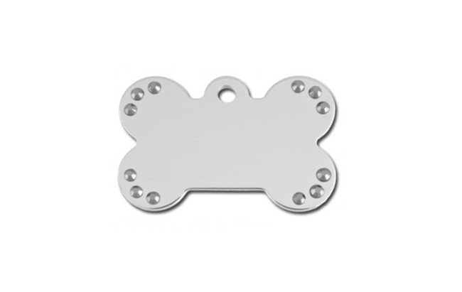 bone shape dog tag