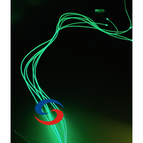 Fibra óptica de brillo lateral