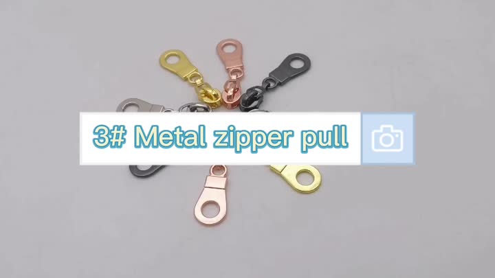 3# Metal zipper pull