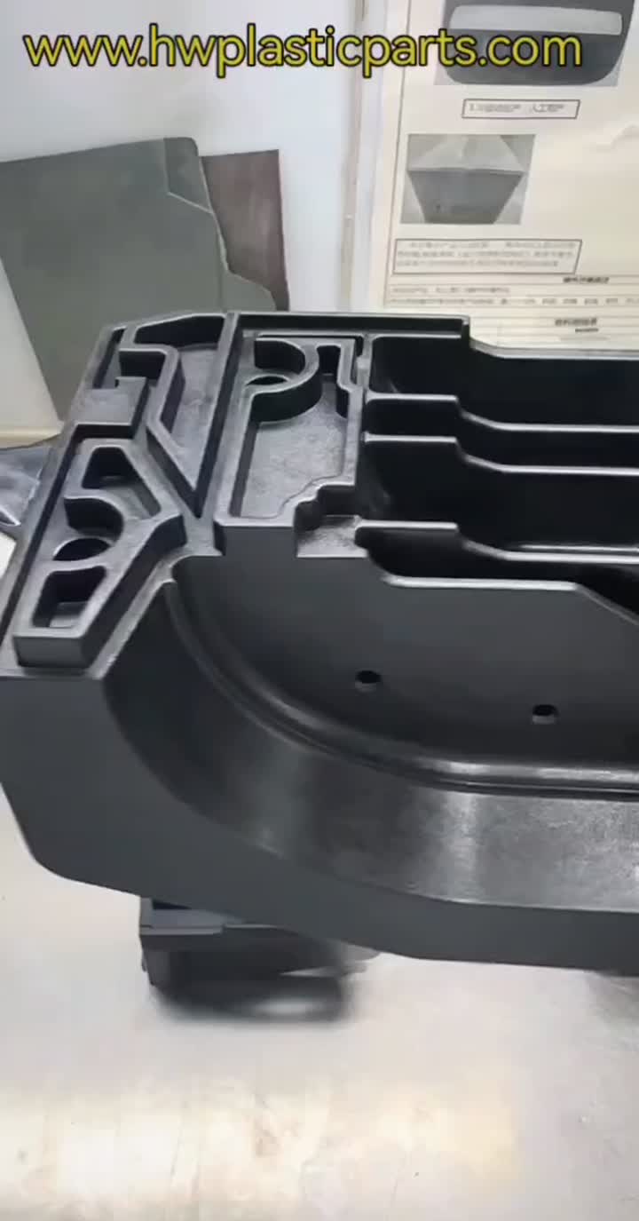 Injection molded machine plastic base