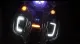 Motorcykeldekorativ lampa tre i en blicksignal