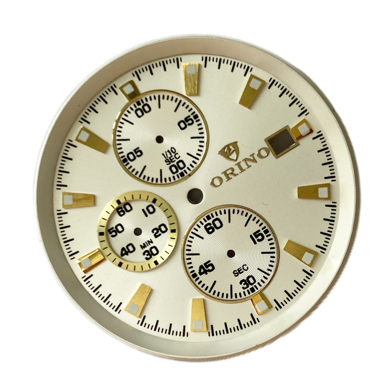 DL-310. Chronograph watch dial with 3 subdials