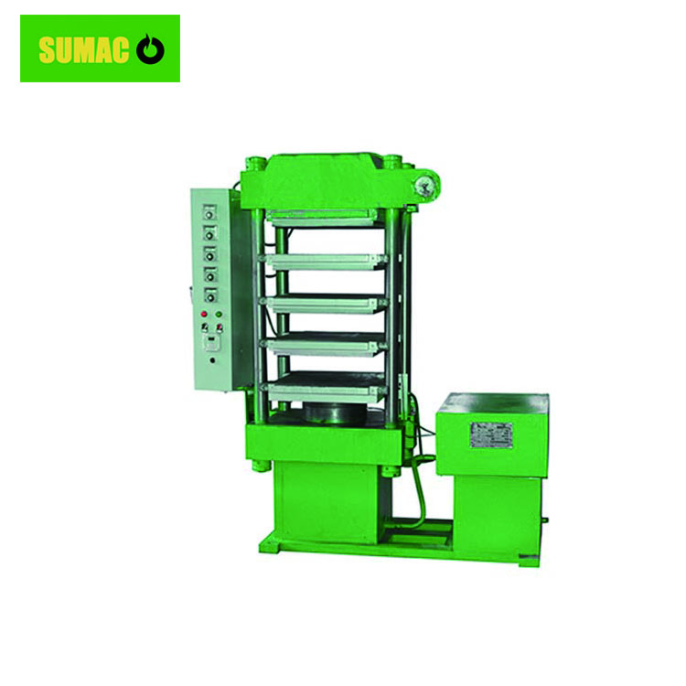 Rubber tile making machine