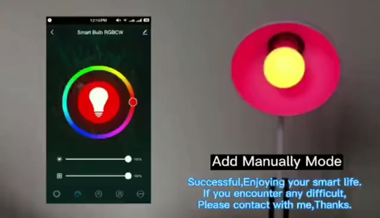 Smart Voice Control WiFi Dimmable E27/E26/B22 RGBCW Alteração de cor Bulbo de luz compatível com Alexa e Google Home Assistant1