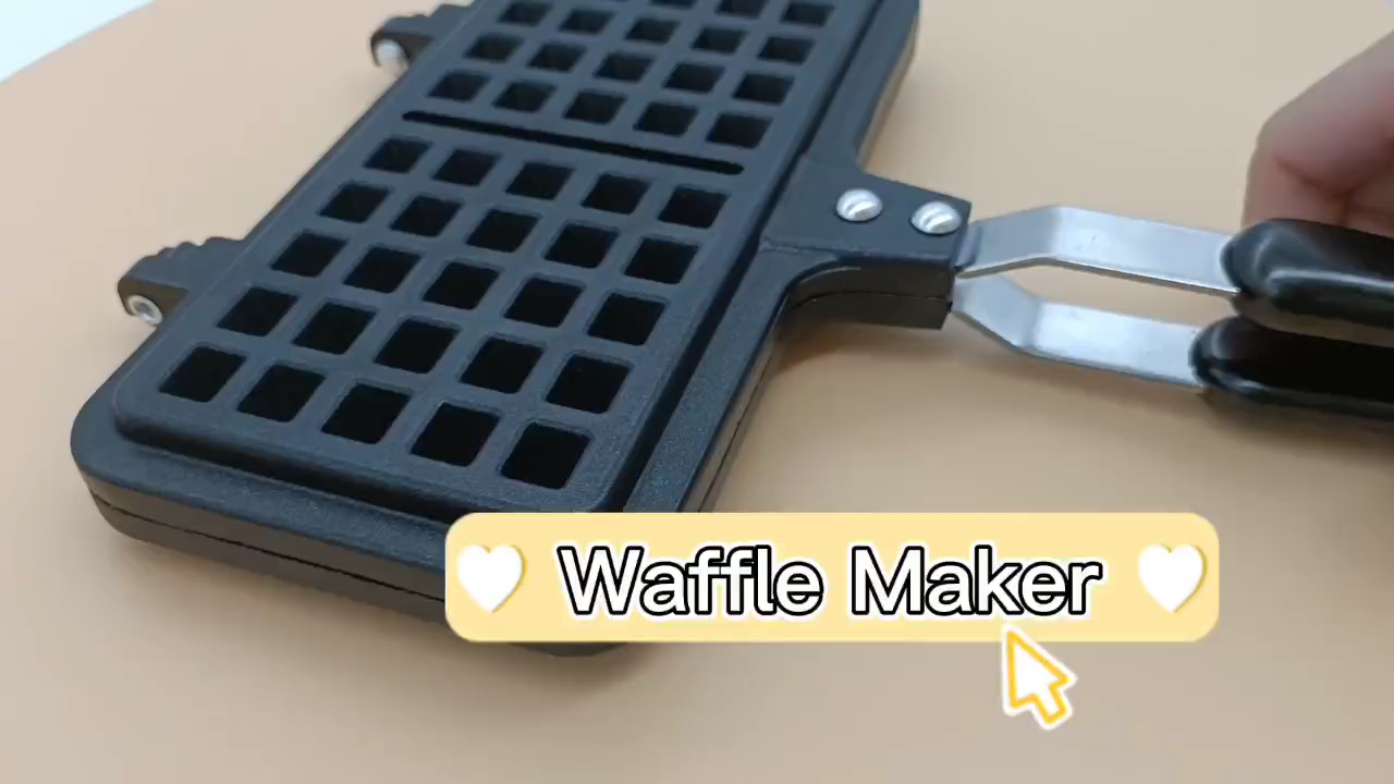 Cast Aluminum Electric Pancake Waffle Maker1