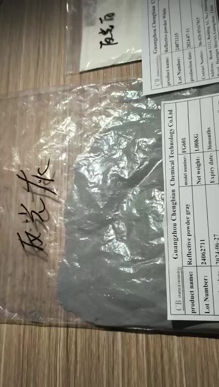 Reflective powder gray av