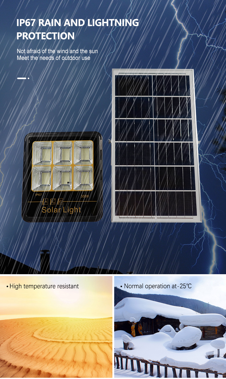 G-lights High Power Ip65 À Prova D 'Água Externa Smd ABS 100W 200W 300W Solar Led FloodLight