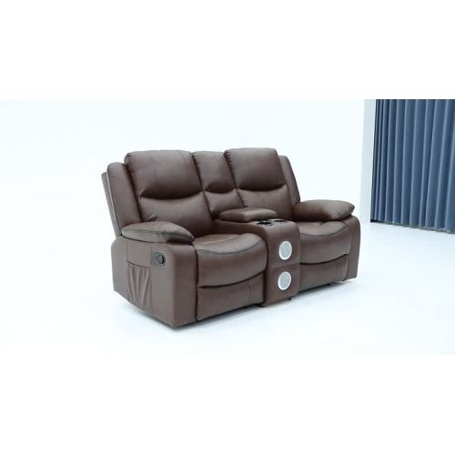 Loveseat with bluetooth speaker