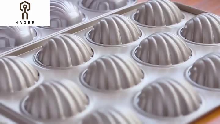 12 cups shell shape madelline cake pan