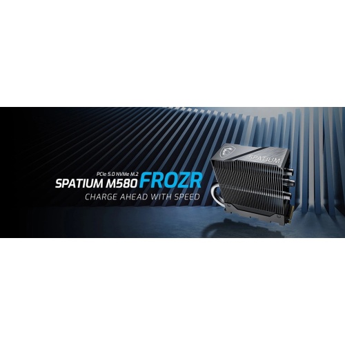 MSI launches SPATIUM M580 FROZR solid-state drive (PCIe 5.0 standard, equipped with triple heat pipe heat sink)