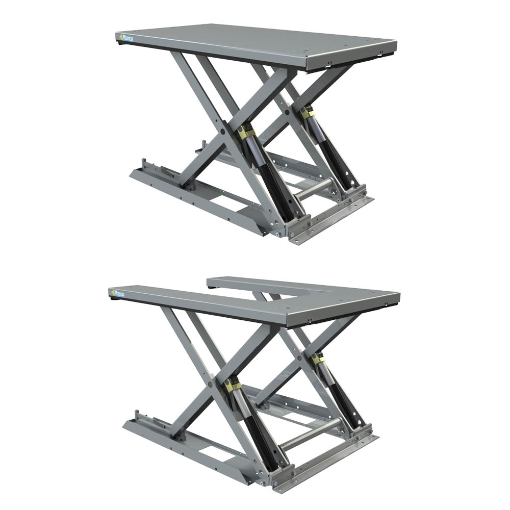 Low profile lift table 