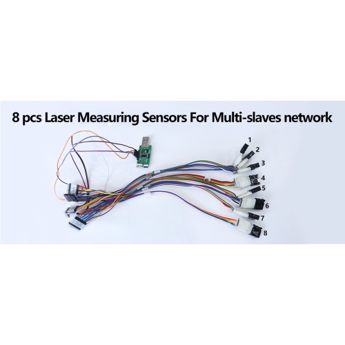 8 PCS Laser Measuring Sensors voor Multi-Slaves Network