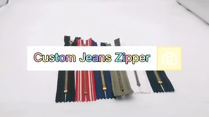 Zipper en jeans personnalisés