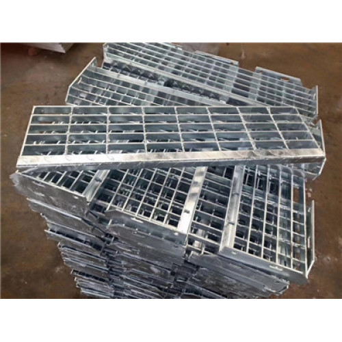 Hot-dip galvanized steel grid staircase