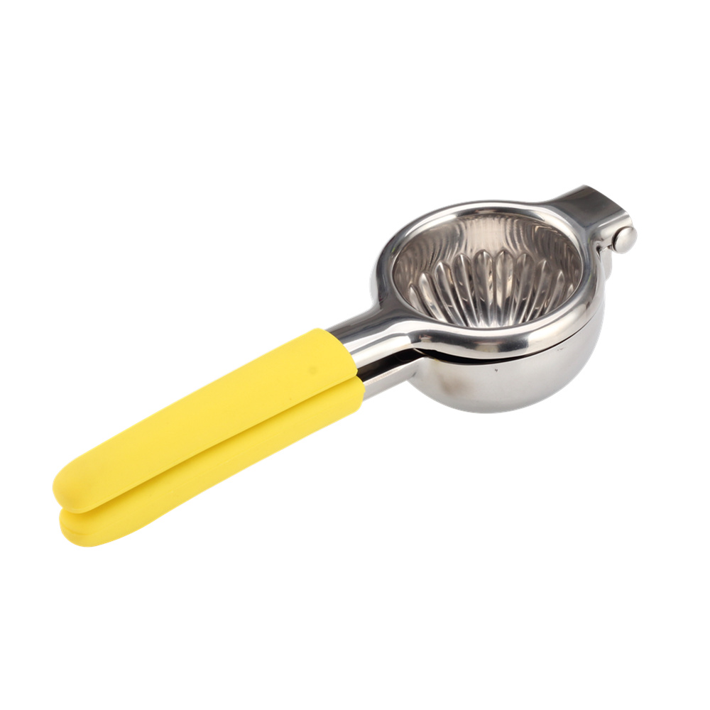 lemon press with silicone handle