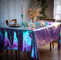 Vêtements de table laser jetables de luxe personnalisés pour les mariages décorations1