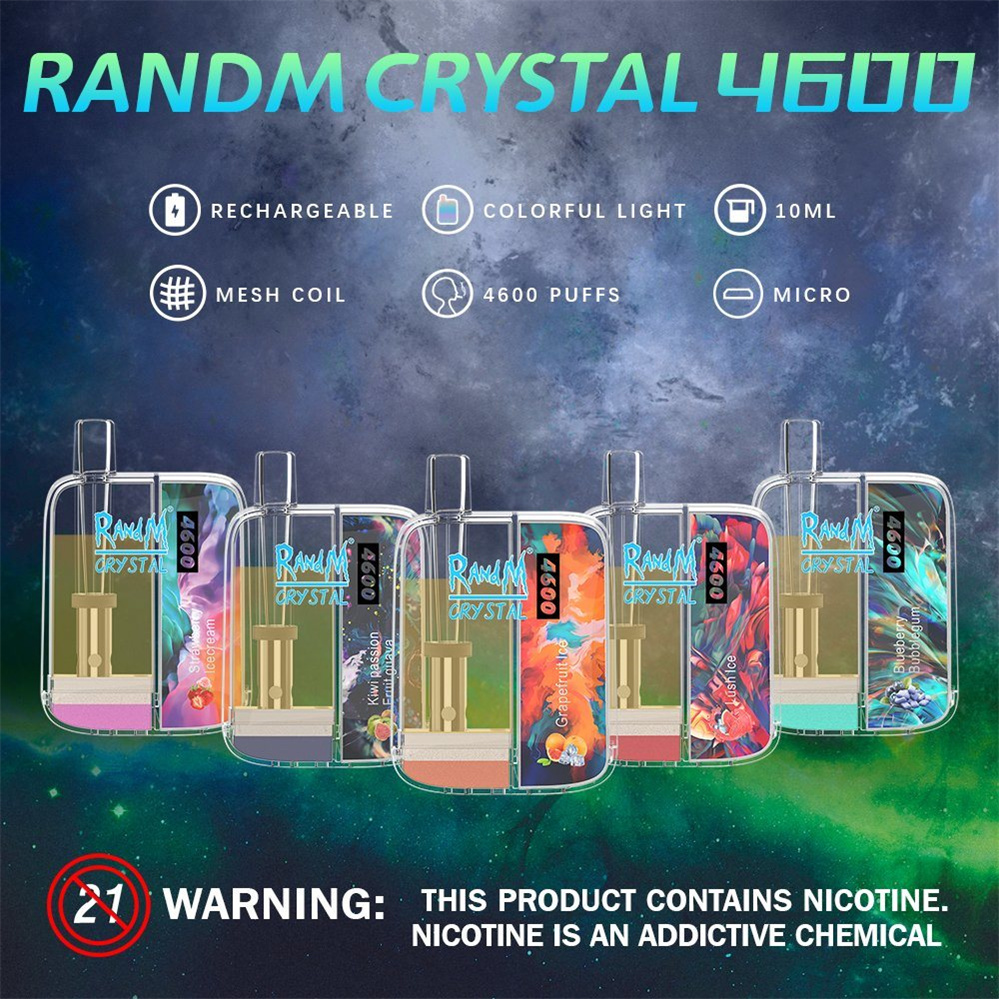 R AndM Crystal 4600 Vape descartável