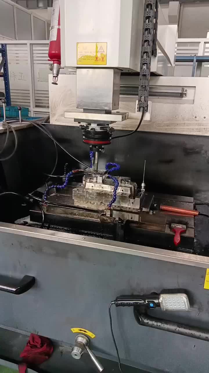 Production machine EDM wire cutting process