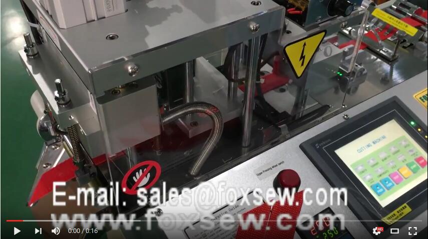 Automatic Angle Ribbon Cutting Machine with Hole Punching 