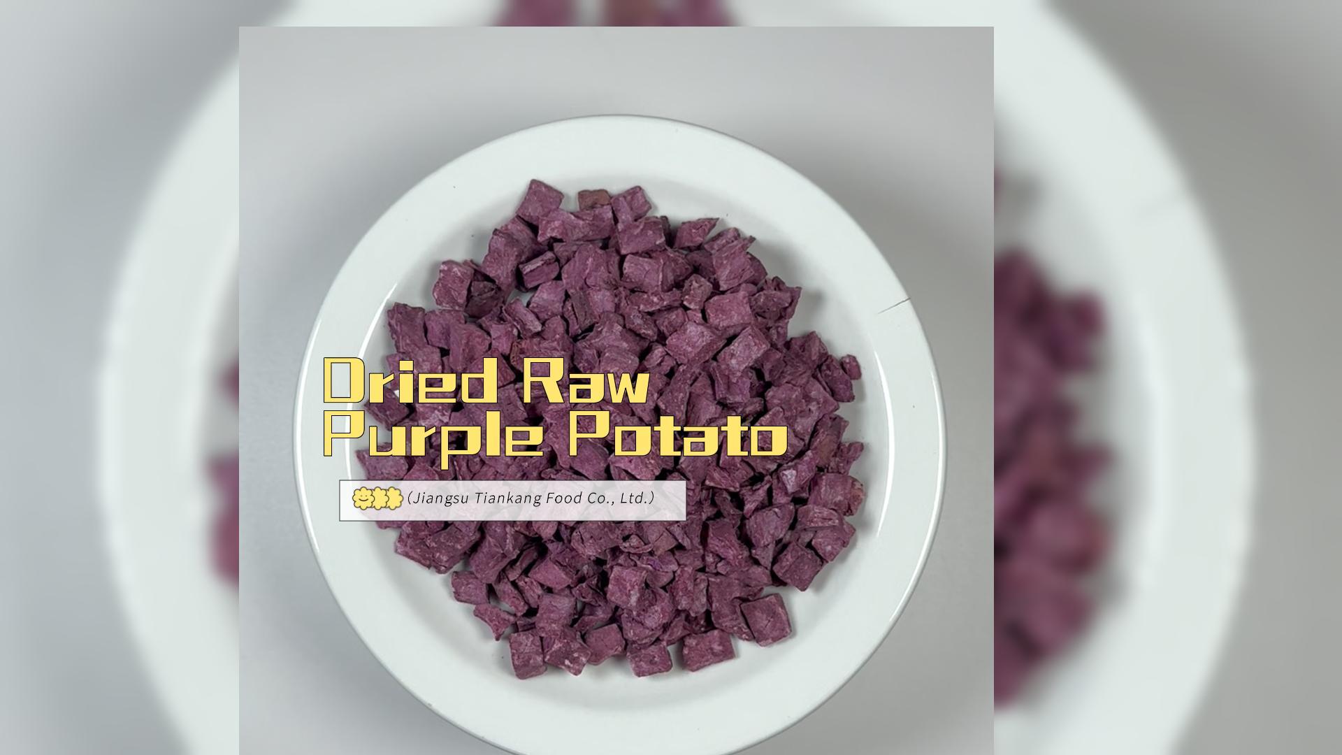 Dried Raw Purple Potato