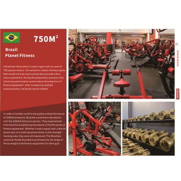 Planet Fitness, siłownia o powierzchni 750 m2 w Brazylii - przy użyciu GANAS High -end Products Series PA