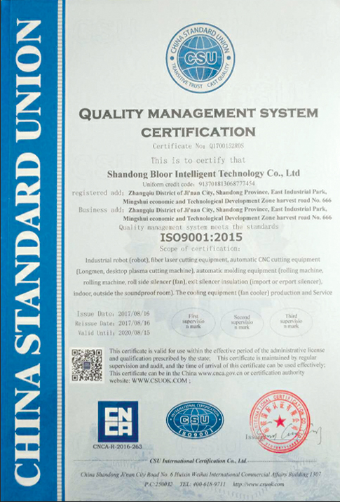 Quality Management System Certification