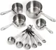 Silber Backware Edelstahl Messlöffel Set Set