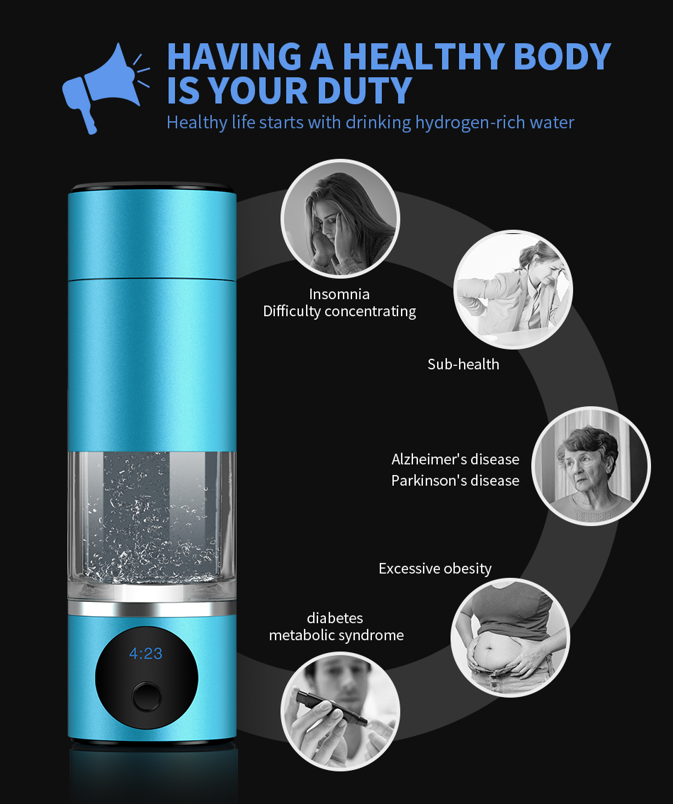 Hydrogen Rich Water Bottle