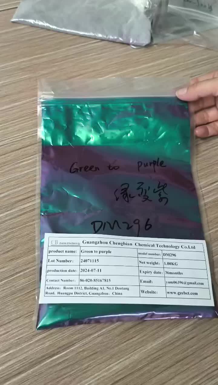 Green to purple