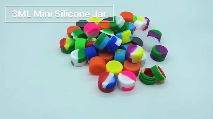 Vente chaude Mini 3 ml Conteaux de rangement de luxe en silicone Pocs de cire avec couvercle - Achetez un pot de cire de luxe en silicone, des jars de conteneurs en silicone, un produit de jar de cire de silicone sur alibaba.com