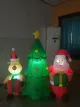 Noel için tatil şişme Santa Ren Geyiği ve Ağacı